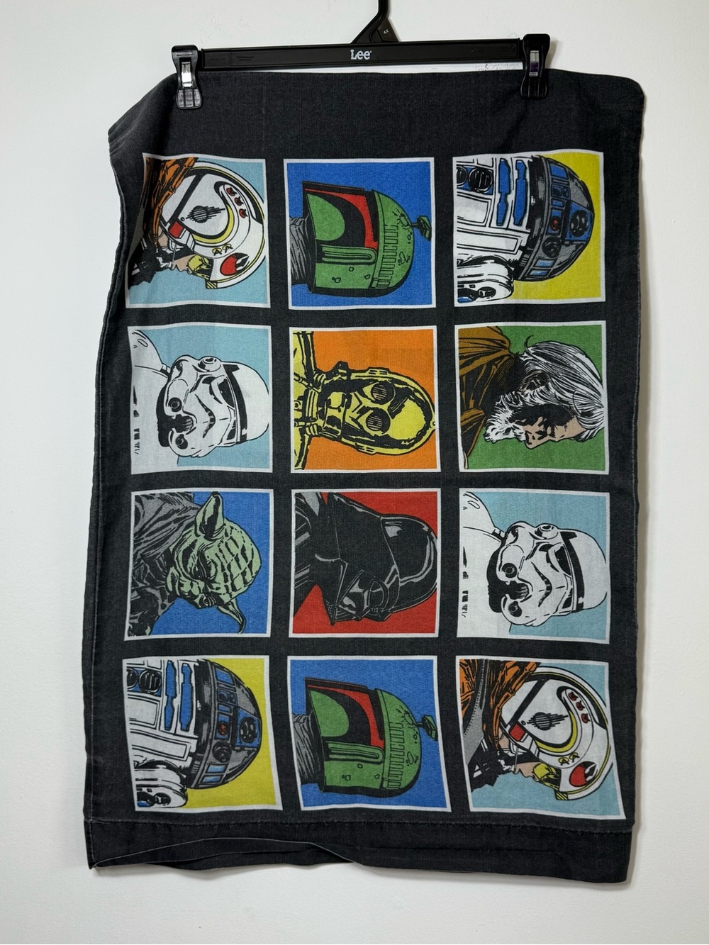Star Wars Graphic Character Grid Standard Pillowcase Charcoal Grey